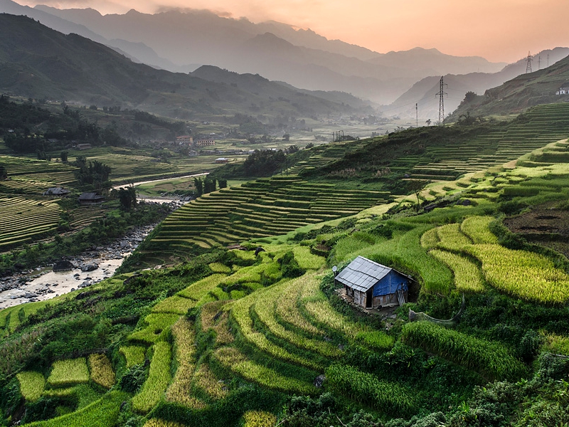 The Sapa Valley in Vietnam