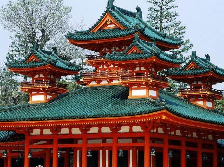 Heian Shrine Kyoto Japan, japan sightseeing