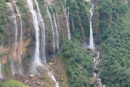 Nohkalikai Falls Cherrapunjee, cherrapunji sightseeing